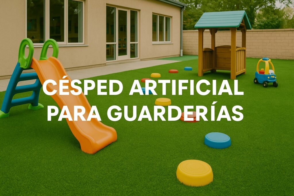 césped artificial para guarderías