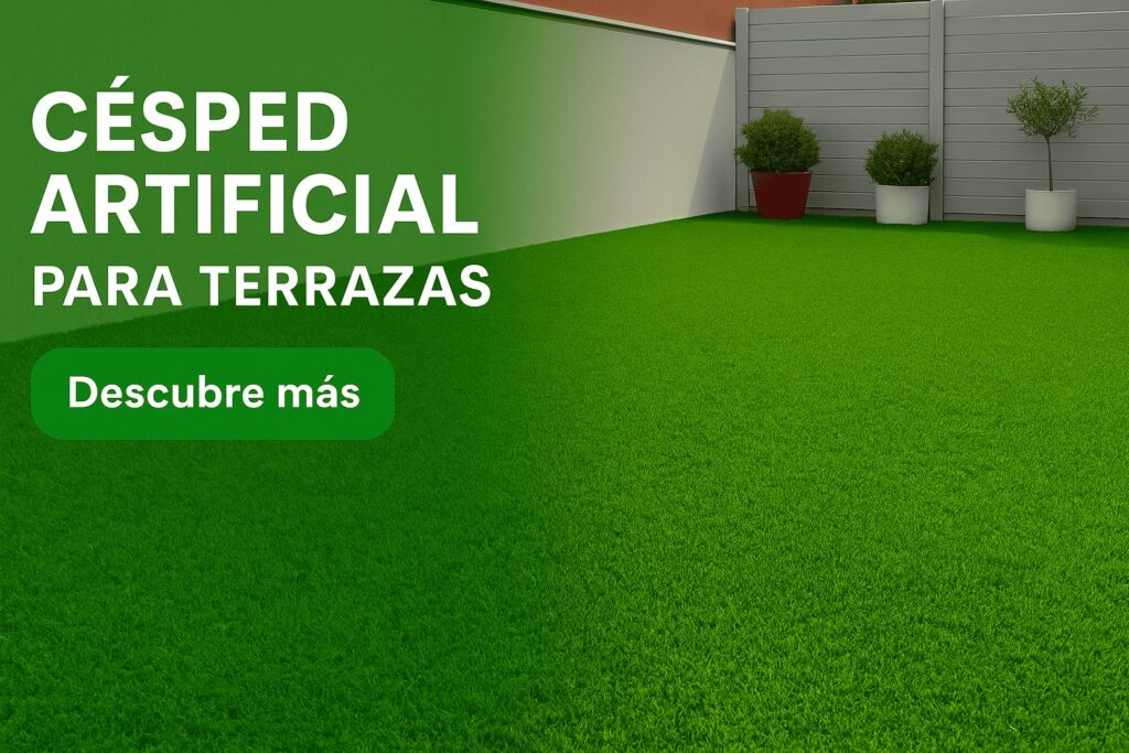 césped artificial para terrazas